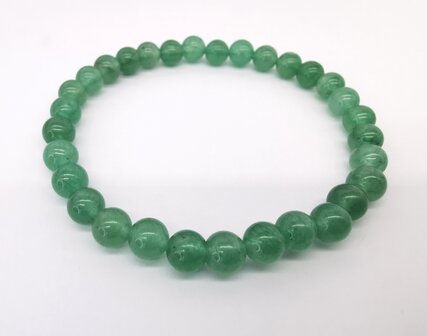 Groene Aventurijn &ndash; 6mm Kralen Armband