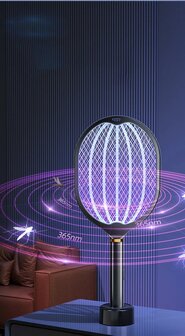 Elektrische Fliegenklatsche/-f&auml;nger, UV-LED-Lampe, stehend, handgehalten und hangend, usb