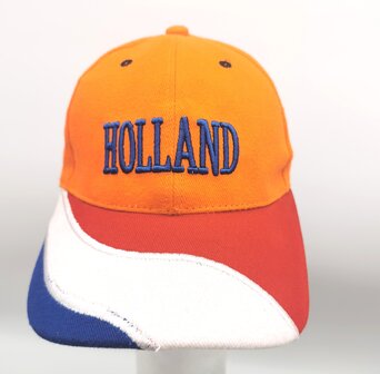 Oranje Holland baseball caps, per 6