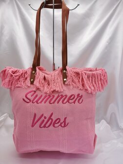 Ibiza / bohemian style Shopping - schouder - Strandtas in 3 kleur.