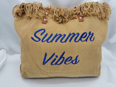 Ibiza / bohemian style Shopping - schouder - Strandtas in 3 kleur.