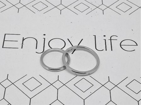 Edelstahlringe, rund, glatt als minimalistischer Ring-Rosa Ring-Kinderring