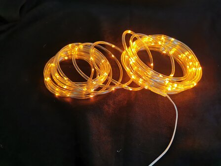 Ledlooplichtslang, 100 leds, 10 meter, 8 progamma&rsquo;s, IP44. voor binnen en buiten