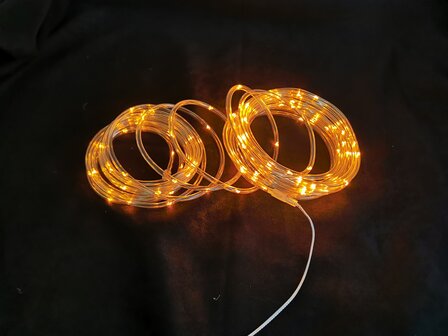 Ledlooplichtslang, 100 leds, 10 meter, 8 progamma&rsquo;s, IP44. voor binnen en buiten