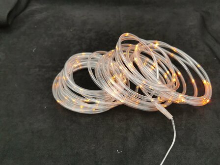 Ledlooplichtslang, 100 leds, 10 meter, 8 progamma&rsquo;s, IP44. voor binnen en buiten