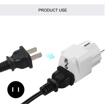 230V Netstecker-adaptor China-&gt;EU