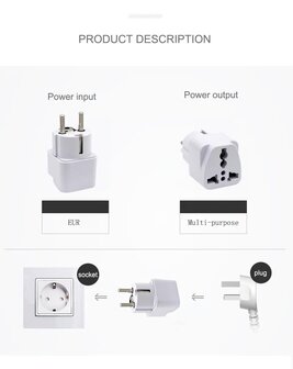 230V Netstecker-adaptor China-&gt;EU