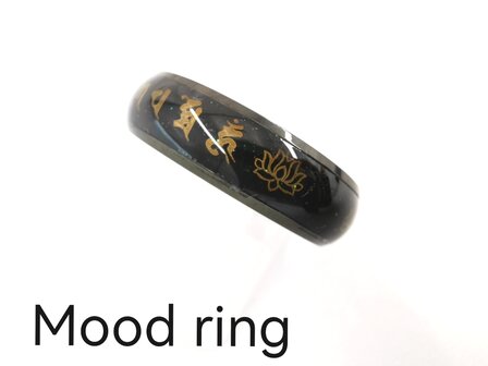 Edelstahl, Mood-Ring, &auml;ndert die Farbe. Karton 36 St&uuml;ck.