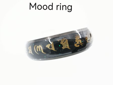 Rvs, Mood/Stemming ring, verandert van kleur. Doos 36 stuks.