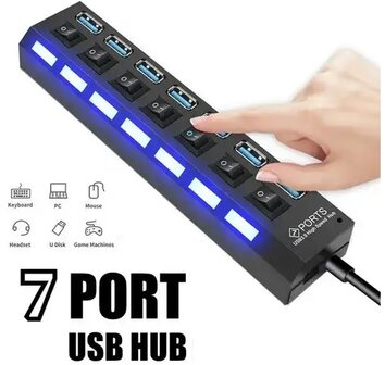 USB 2.0 hub 7 eingange, high speed