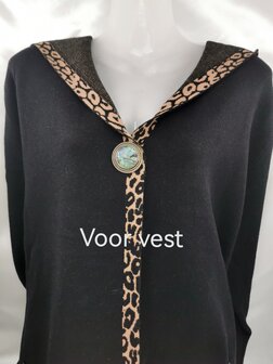 Magnet, Brosche, Perlmutt rund, silberfarben zum Verschlie&szlig;en von Schal, Schal und Strickjacke.