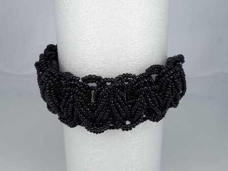 Bohemien style handgemaakte gevlochten kralen armband, per 3 stuks