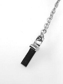 RVS fijne Ketting L 45 cm met mini kruisje