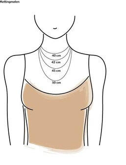 RVS 45 cm Heren Ketting met Kruis met Jezus 