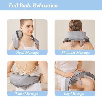 Nackenmassageger&auml;t Shiatsu Massageger&auml;t Mit W&auml;rmefunktion Schultermassage