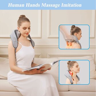 Nackenmassageger&auml;t Shiatsu Massageger&auml;t Mit W&auml;rmefunktion Schultermassage