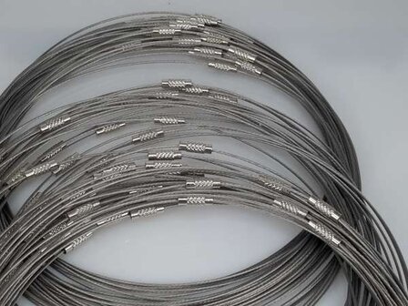 10 X Spangen kabelketting met draaisluiting