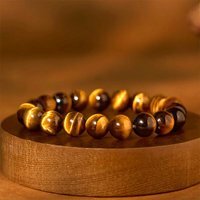 Armband - Heren - Tijgeroog - 22 cm - &Oslash; 12mm