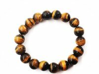 Armband - Heren - Tijgeroog - 22 cm - &Oslash; 12mm