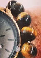 Armband - Heren - Tijgeroog - 22 cm - &Oslash; 12mm