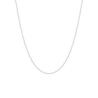 Ketting RVS Venetiaanse schakel Zilverkleurig L 70cm 