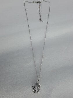 Ketting - RVS - Hamsa hand