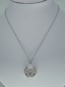 Vlinderdesign ronde hanger met schakelketting