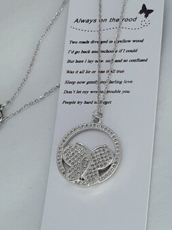 Vlinderdesign ronde hanger met schakelketting