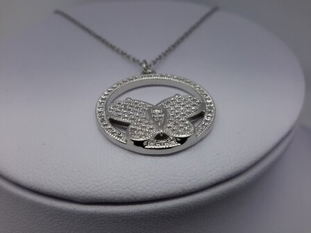 Vlinderdesign ronde hanger met schakelketting