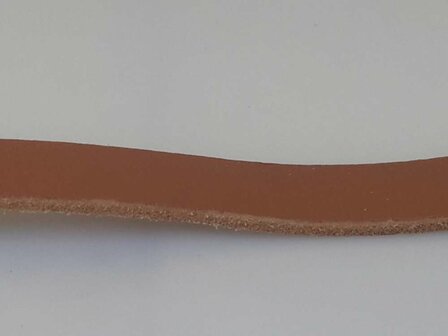 Glatte Lederband kinder, Cognac, schmal, magnetverschluss
