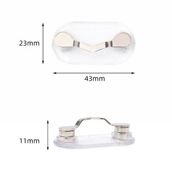 Magnetische brillenhouder Kleur Koolstofvezel (zwart),