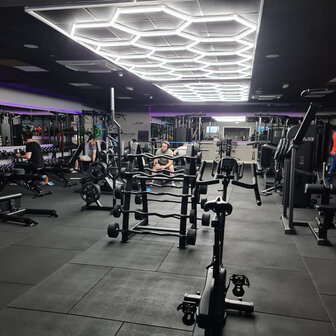 Hexagon ledverlichting voor oa garage, werkplaats, kapsalon, fitness ruimte, energiezuinig,  aluminium frame, kunststof kap