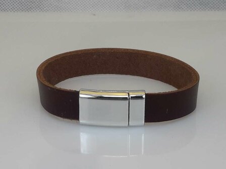 Kinderarmband aus Leder, 15,5 cm, braun &ndash; klein und glatt