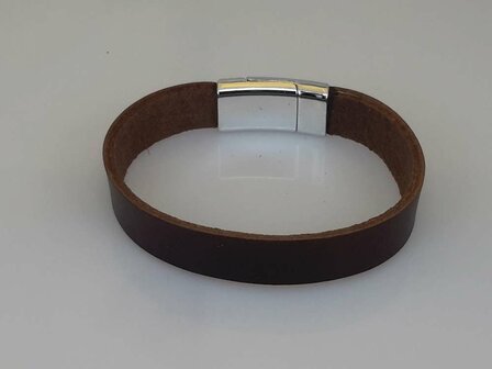 Kinderarmband aus Leder, 15,5 cm, braun &ndash; klein und glatt