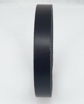 Lederband, glatt, schmall, druckknopf, braun oder schwarz, je 3