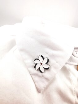 Melati Erinnerungssymbol Pin mit Magnet silberfarben