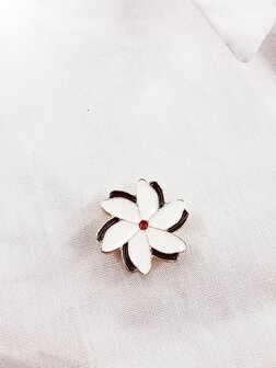 Melati Erinnerungssymbol Pin mit Magnet goldfarben