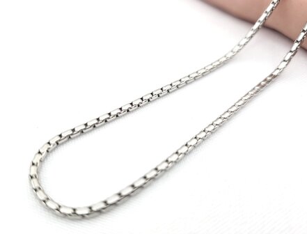 Ketting - RVS - Lengte 43 cm * Br 2mm