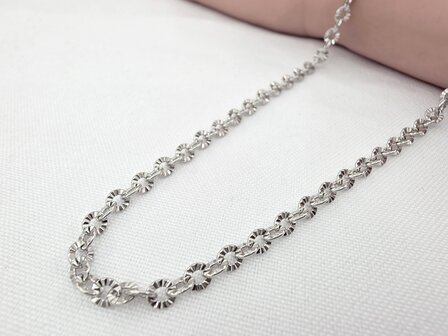 Ketting - RVS - Lengte 45 cm * Br 3mm 