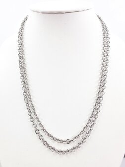 Ketting - RVS - Lengte 45 cm * Br 3mm 