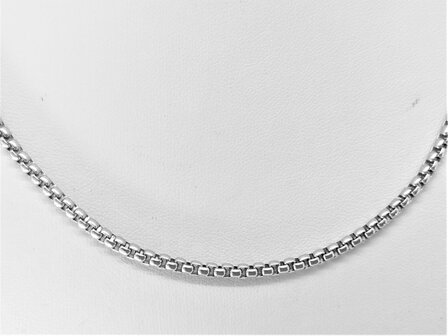 Ketting RVS L 43 cm * Br 3mm - Jasseron-schakel
