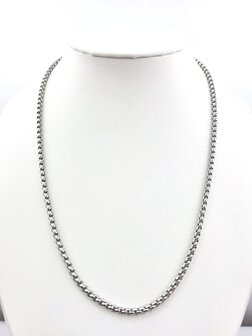 Ketting RVS L 45 cm * Br 3mm Jasseron-schakel 