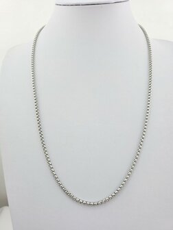 Ketting RVS L 50 cm * Br 3mm Jasseron-schakel