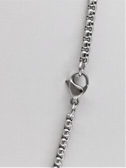 Ketting RVS L 60 cm * Br 3mm Jasseron-schakel