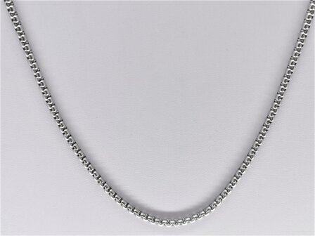 Ketting RVS L 90 cm * Br 3mm Jasseron-schakel