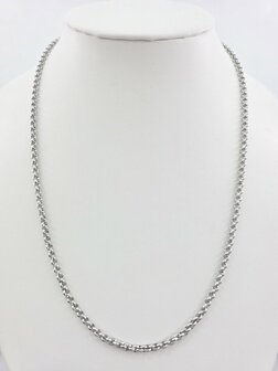 Ketting - RVS ronde schakel L 45 cm - D 2.5mm 