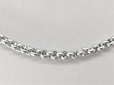 Ketting - RVS ronde schakel L 60 cm - D 2.5mm 