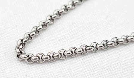 Kette &ndash; Edelstahl-Rundglied, L 90 cm, D 2,5 mm