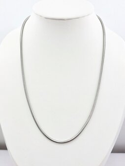 Ketting RVS Slangen design L 45 cm