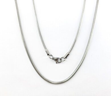 Ketting RVS Slangen design L 45 cm
